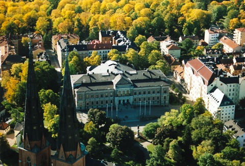 Photograph of the main university building